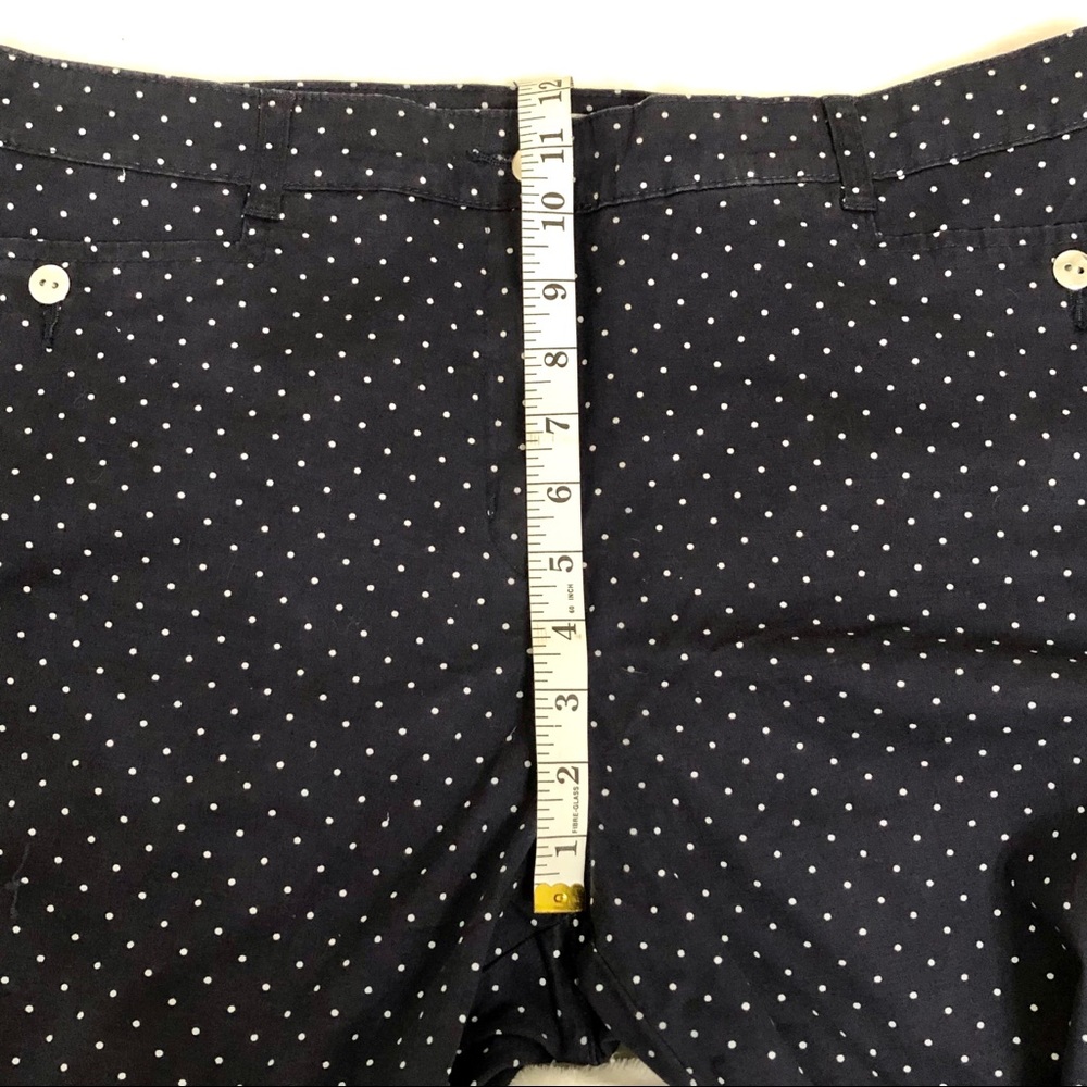 ❌SOLD❌ Karen Scott | NWT Comfort Capri Pants, Navy Blue & White Polka Dot, Sz 16 - Picture 11 of 17
